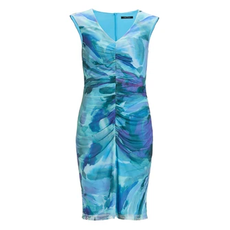 Swing Dames Jurk 5ai214 Blauw dessin