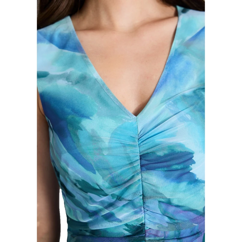 Swing Dames Jurk 5ai214 Blauw dessin