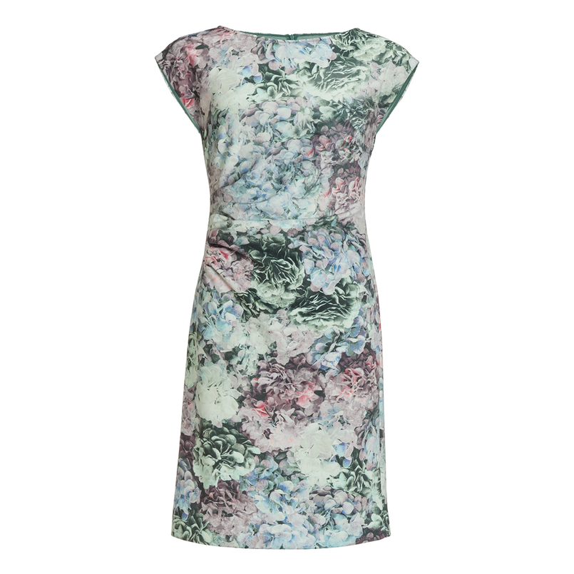 Swing Dames Jurk 5aj085 Groen dessin