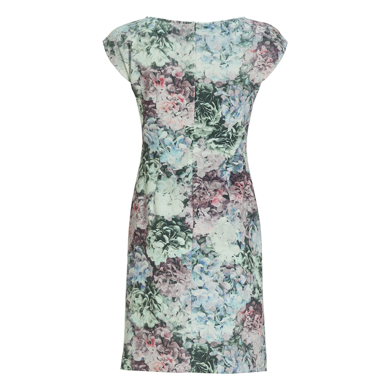 Swing Dames Jurk 5aj085 Groen dessin