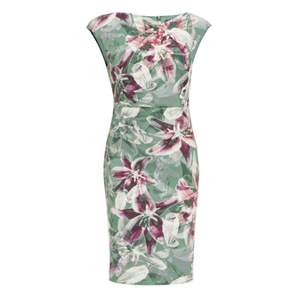 Swing Dames Jurk 5aj142 Groen dessin