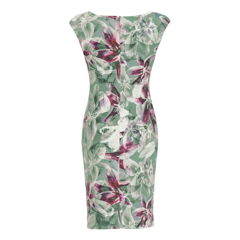 Swing Dames Jurk 5aj142 Groen dessin