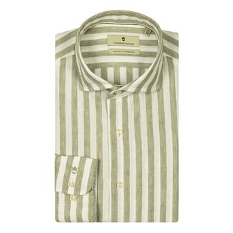 Thomas Maine Heren Shirt 517719.75 Olijf