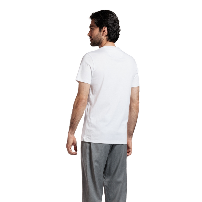 Thomas Maine Heren T-shirt 5150tm078.10 Wit