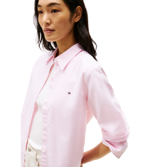 Tommy Hilfiger Dames Blouse Ww0ww4611104j Roze