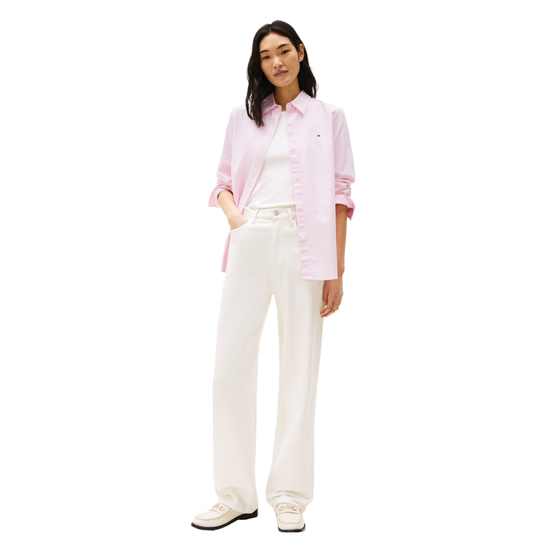 Tommy Hilfiger Dames Blouse Ww0ww4611104j Roze