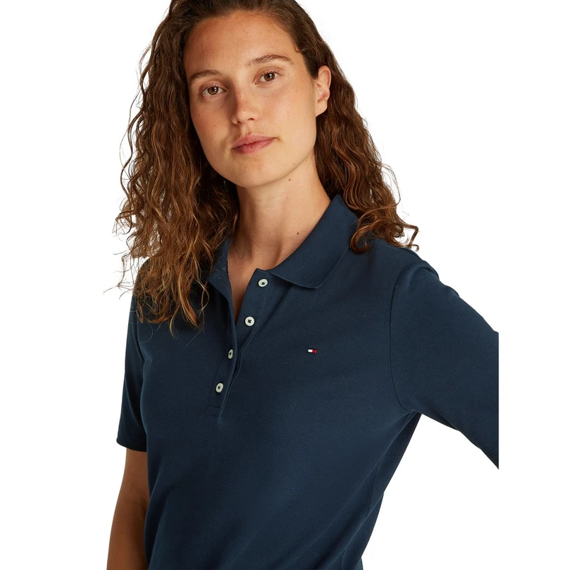 Tommy Hilfiger Dames Polo Ww0ww43224c1g Navy
