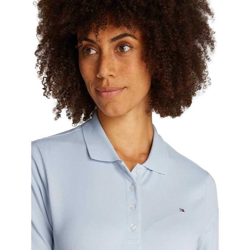 Tommy Hilfiger Dames Polo Ww0ww43224c1o Bleu