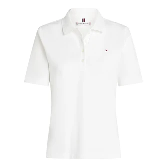 Tommy Hilfiger Dames Polo Ww0ww43224ybl OFF-WHITE