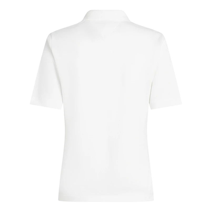 Tommy Hilfiger Dames Polo Ww0ww43224ybl OFF-WHITE