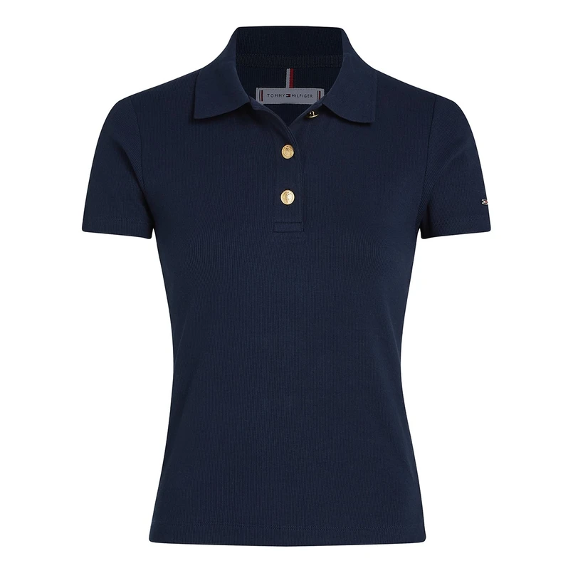 Tommy Hilfiger Dames Polo Ww0ww45436c1g Navy