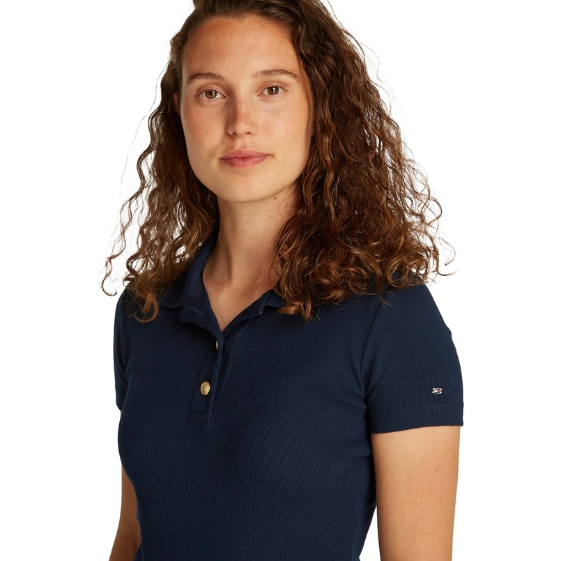 Tommy Hilfiger Dames Polo Ww0ww45436c1g Navy