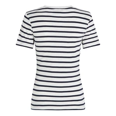 Tommy Hilfiger Dames Top Ww0ww405870bf Blauw dessin