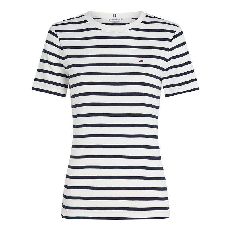 Tommy Hilfiger Dames Top Ww0ww405870bf Blauw dessin