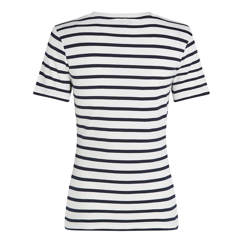 Tommy Hilfiger Dames Top Ww0ww405870bf Blauw dessin