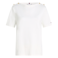 Tommy Hilfiger Dames Top Ww0ww42907ybl Ecru