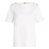 Tommy Hilfiger Dames Top Ww0ww42907ybl Ecru