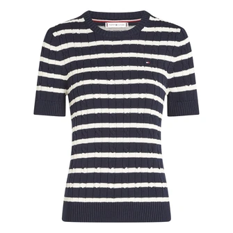 Tommy Hilfiger Dames Trui Ww0ww387440a5 Blauw dessin