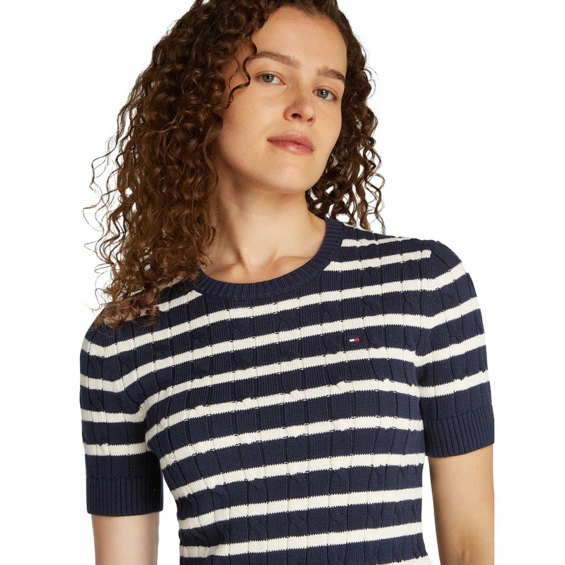Tommy Hilfiger Dames Trui Ww0ww387440a5 Blauw dessin