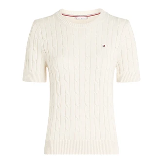 Tommy Hilfiger Dames Trui Ww0ww387440f5 Ecru