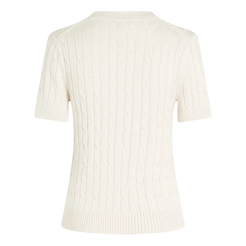 Tommy Hilfiger Dames Trui Ww0ww387440f5 Ecru