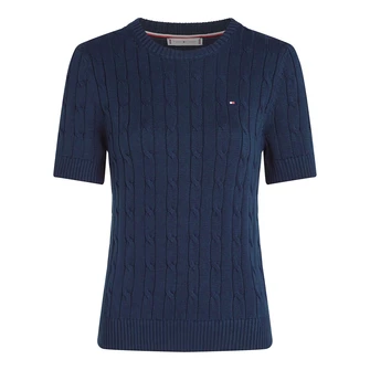 Tommy Hilfiger Dames Trui Ww0ww38744c1g Navy