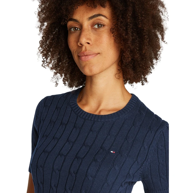 Tommy Hilfiger Dames Trui Ww0ww38744c1g Navy