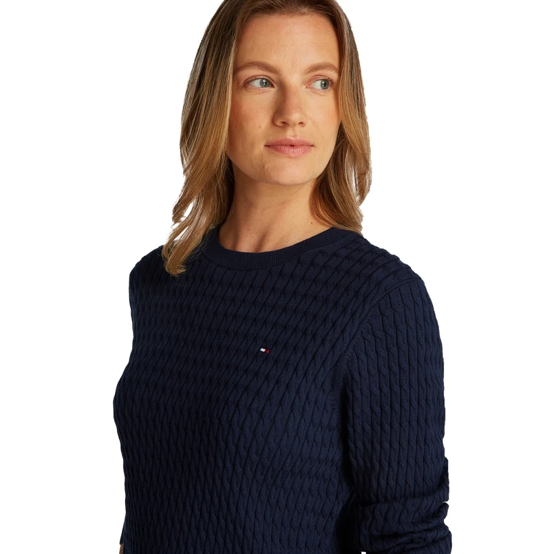 Tommy Hilfiger Dames Trui Ww0ww44993c1g Navy