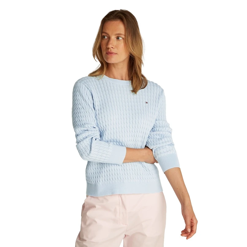 Tommy Hilfiger Dames Trui Ww0ww44993c1o Bleu