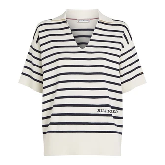Tommy Hilfiger Dames Trui Ww0ww454000fb Blauw dessin