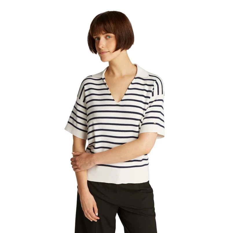 Tommy Hilfiger Dames Trui Ww0ww454000fb Blauw dessin