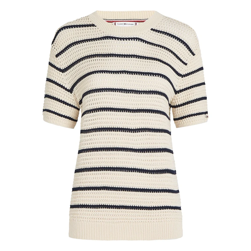 Tommy Hilfiger Dames Trui Ww0ww459500fb Blauw dessin