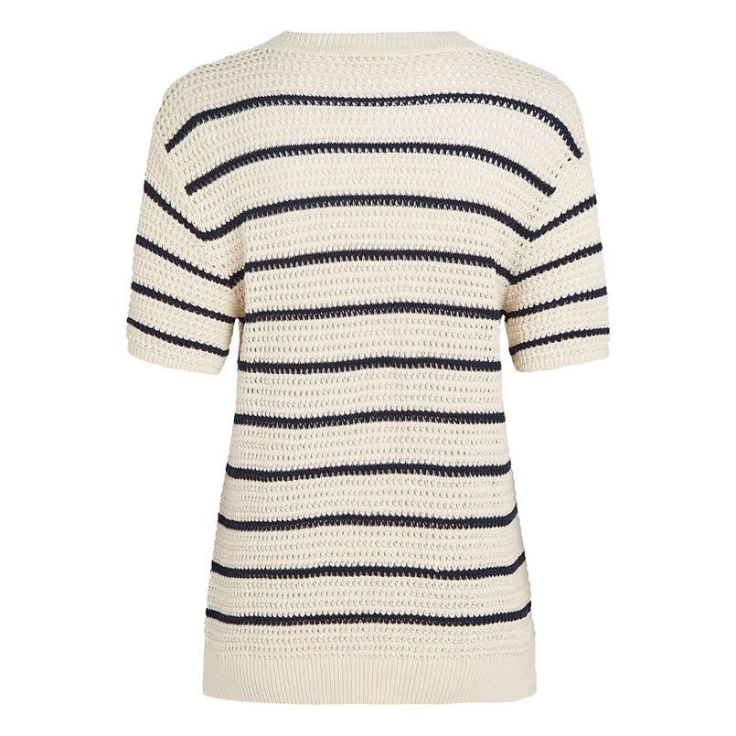 Tommy Hilfiger Dames Trui Ww0ww459500fb Blauw dessin