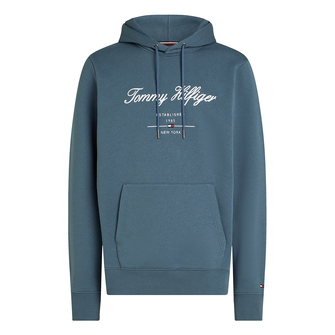 Tommy Hilfiger Heren Hoodie Mw0mw33631dbz Midden blauw