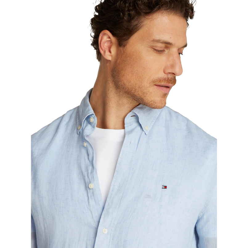 Tommy Hilfiger Heren Overhemd Mw0mw34602c1o Bleu