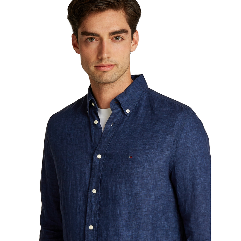 Tommy Hilfiger Heren Overhemd Mw0mw34602dcc Navy