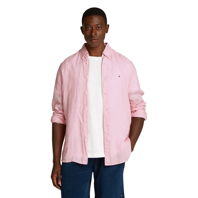Tommy Hilfiger Heren Overhemd Mw0mw34602tol Roze