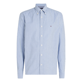 Tommy Hilfiger Heren Overhemd Mw0mw375490a7 Bleu