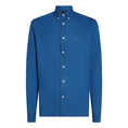 Tommy Hilfiger Heren Overhemd Mw0mw381340gz Midden blauw