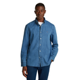 Tommy Hilfiger Heren Overhemd Mw0mw381340gz Midden blauw