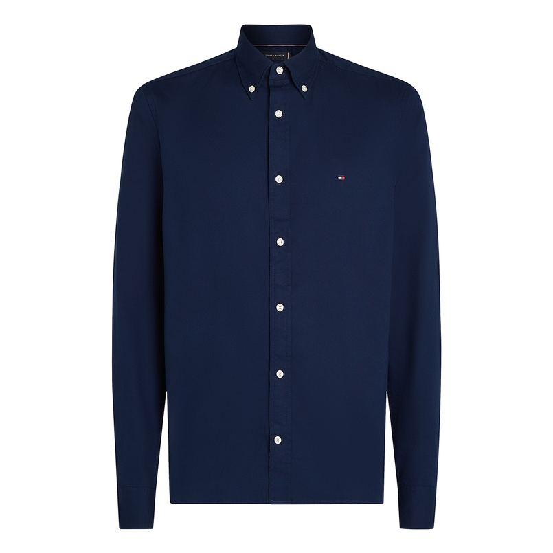 Tommy Hilfiger Heren Overhemd Mw0mw38556dcc Navy
