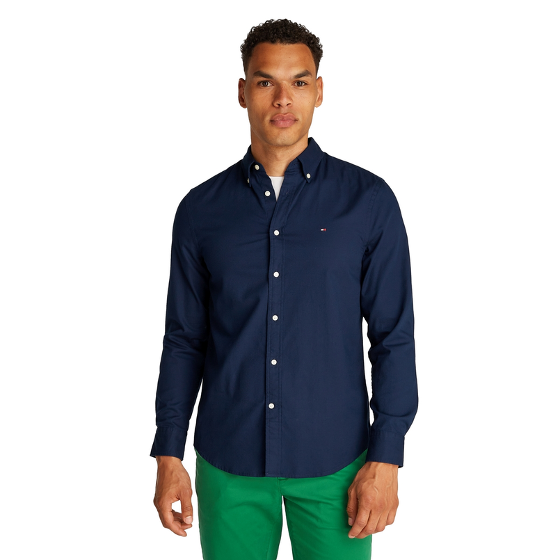 Tommy Hilfiger Heren Overhemd Mw0mw38556dcc Navy