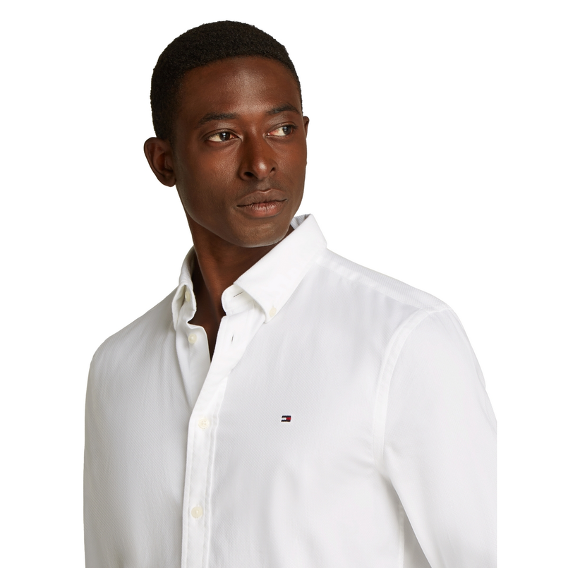 Tommy Hilfiger Heren Overhemd Mw0mw38556ycf Wit