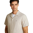 Tommy Hilfiger Heren Overhemd Mw0mw38564ya8 Ecru