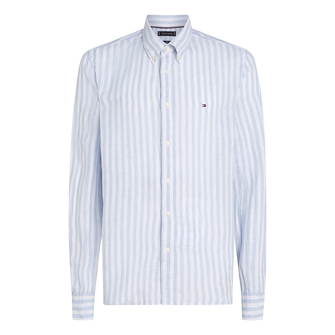 Tommy Hilfiger Heren Overhemd Mw0mw385810a4 Bleu