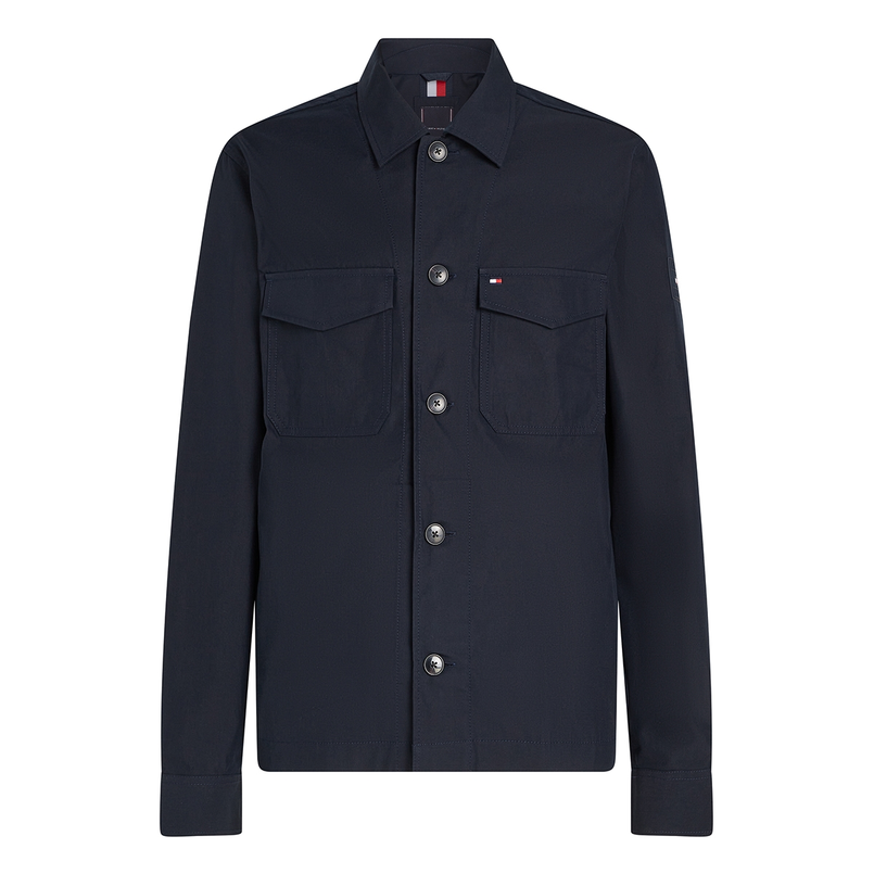 Tommy Hilfiger Heren Overhemd Mw0mw38712dw5 Navy