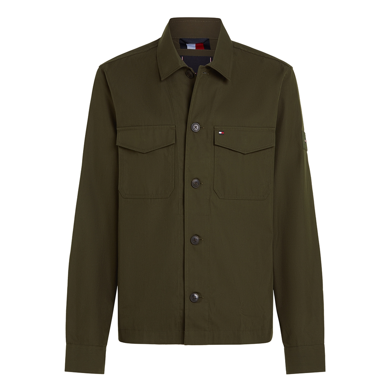 Tommy Hilfiger Heren Overhemd Mw0mw38712rbn Olijf