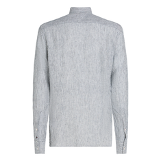 Tommy Hilfiger Heren Overhemd Mw0mw38732dcc Blauw mele