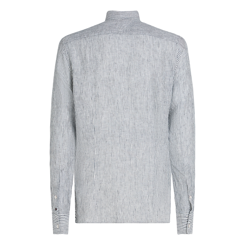 Tommy Hilfiger Heren Overhemd Mw0mw38732dcc Blauw mele