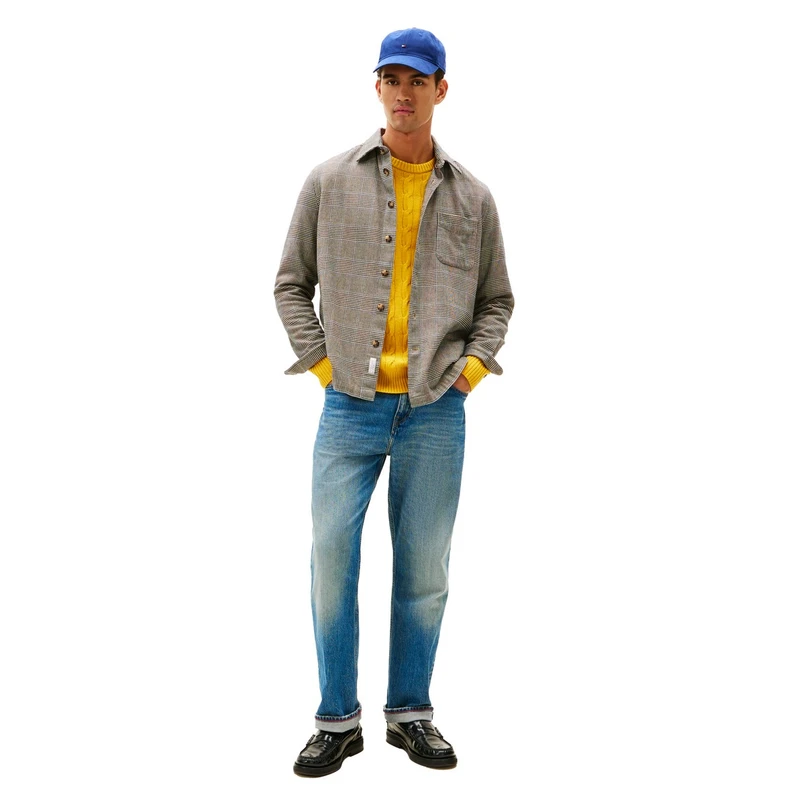 Tommy Hilfiger Heren Overhemd Mw0mw40484 Bleu